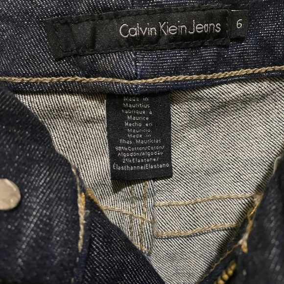 Calvin Klein Lean Boot Cut Jeans w/ Flap Pocket- Sz 6 - Picture 7 of 11